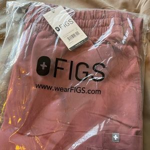 Figs Scrubs Mauve Set MEDIUM Nata top and Yola high waisted joggers M Reg